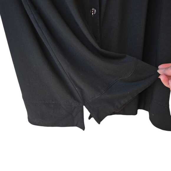 J Jill Women's Black Cardigan Size S Wearever Collection Stretch Minimalist - Picture 5 of 9